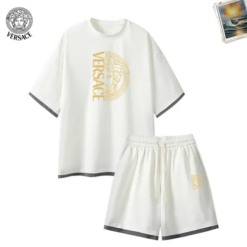 Wholesale Versace Tracksuits Short Sleeved For Men #1457331 $52.00 USD, Wholesale Quality Replica Versace Tracksuits