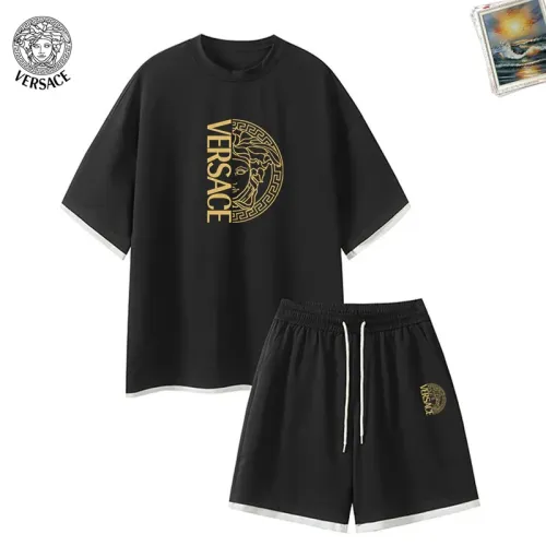Wholesale Versace Tracksuits Short Sleeved For Men #1457333 $52.00 USD, Wholesale Quality Replica Versace Tracksuits