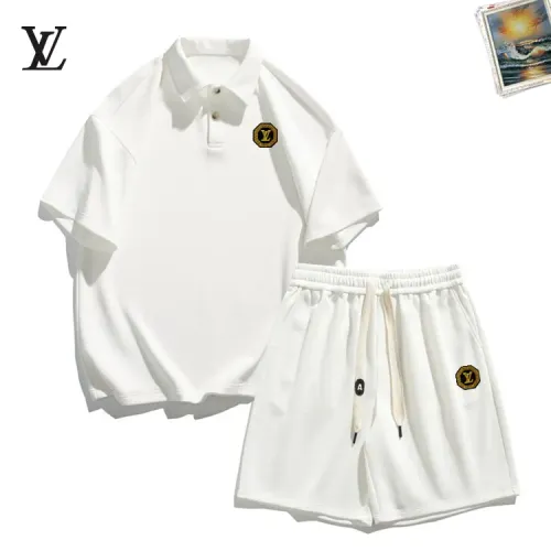 Wholesale Louis Vuitton LV Tracksuits Short Sleeved For Men #1457355 $52.00 USD, Wholesale Quality Replica Louis Vuitton LV Tracksuits
