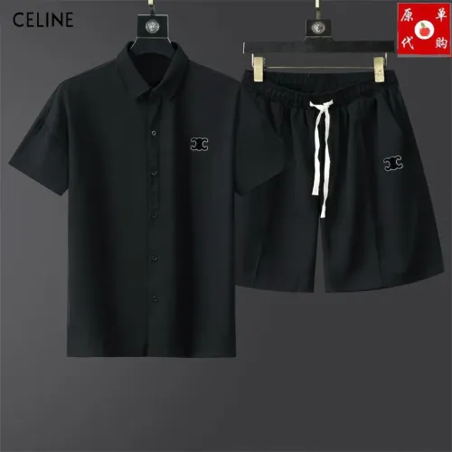 Wholesale Celine Tracksuits Short Sleeved For Men #1457388 $48.00 USD, Wholesale Quality Replica Celine Tracksuits