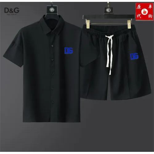 Wholesale Dolce &amp; Gabbana D&amp;G Tracksuits Short Sleeved For Men #1457410 $48.00 USD, Wholesale Quality Replica Dolce &amp; Gabbana D&amp;G Tracksuits