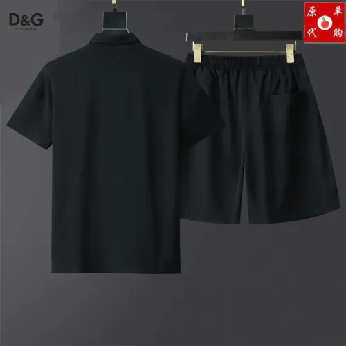 Replica Dolce & Gabbana D&G Tracksuits Short Sleeved For Men #1457410 $48.00 USD for Wholesale
