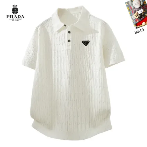 Wholesale Prada T-Shirts Short Sleeved For Men #1457425 $42.00 USD, Wholesale Quality Replica Prada T-Shirts