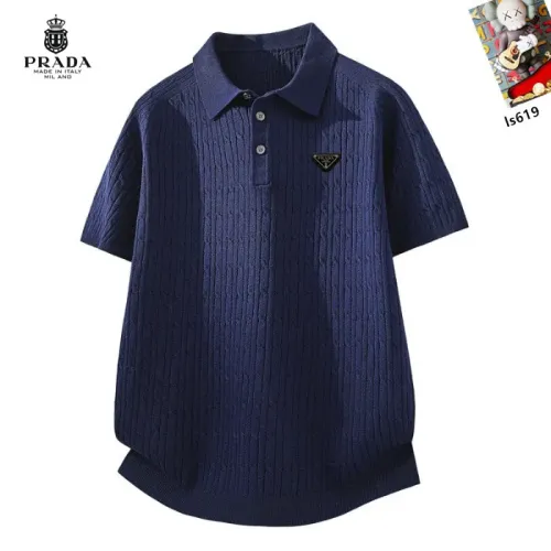 Wholesale Prada T-Shirts Short Sleeved For Men #1457427 $42.00 USD, Wholesale Quality Replica Prada T-Shirts