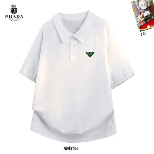 Wholesale Prada T-Shirts Short Sleeved For Men #1457434 $42.00 USD, Wholesale Quality Replica Prada T-Shirts
