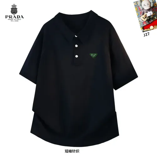 Wholesale Prada T-Shirts Short Sleeved For Men #1457435 $42.00 USD, Wholesale Quality Replica Prada T-Shirts