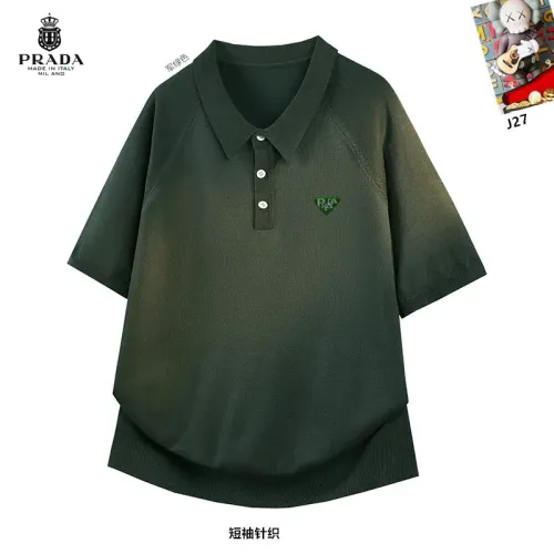 Wholesale Prada T-Shirts Short Sleeved For Men #1457436 $42.00 USD, Wholesale Quality Replica Prada T-Shirts
