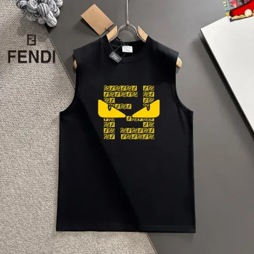 Wholesale Fendi T-Shirts Sleeveless For Unisex #1457568 $25.00 USD, Wholesale Quality Replica Fendi T-Shirts
