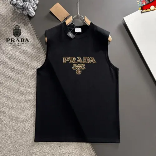 Wholesale Prada T-Shirts Sleeveless For Unisex #1457584 $25.00 USD, Wholesale Quality Replica Prada T-Shirts