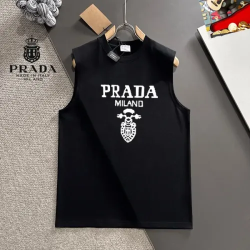 Wholesale Prada T-Shirts Sleeveless For Unisex #1457598 $25.00 USD, Wholesale Quality Replica Prada T-Shirts