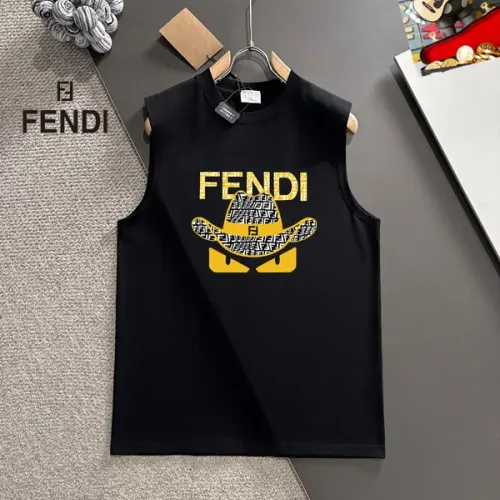 Wholesale Fendi T-Shirts Sleeveless For Unisex #1457605 $25.00 USD, Wholesale Quality Replica Fendi T-Shirts