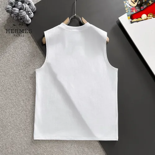 Replica Hermes T-Shirts Sleeveless For Unisex #1457612 $25.00 USD for Wholesale