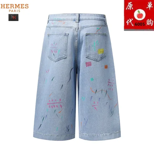 Replica Hermes Jeans For Men #1457743 $45.00 USD for Wholesale