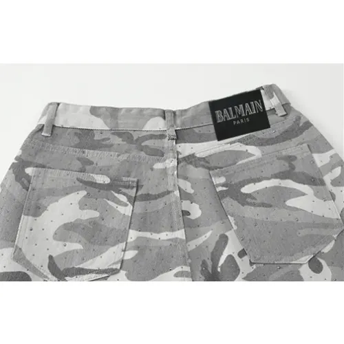 Replica Balmain Jeans For Men #1457750 $45.00 USD for Wholesale