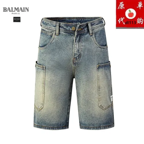 Wholesale Balmain Jeans For Men #1457754 $45.00 USD, Wholesale Quality Replica Balmain Jeans