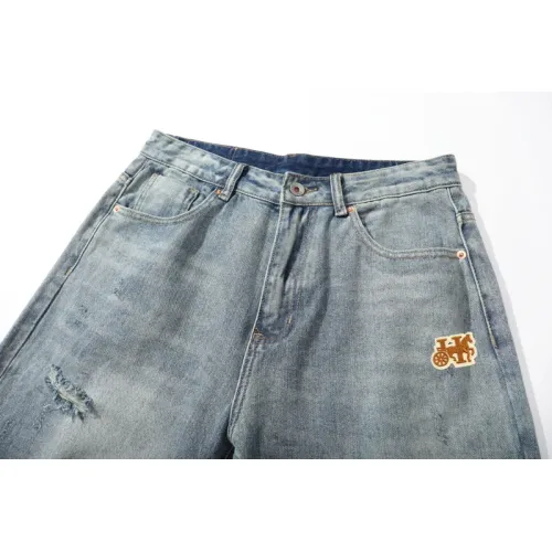 Replica Hermes Jeans For Men #1457767 $45.00 USD for Wholesale