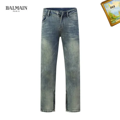 Wholesale Balmain Jeans For Men #1457811 $48.00 USD, Wholesale Quality Replica Balmain Jeans
