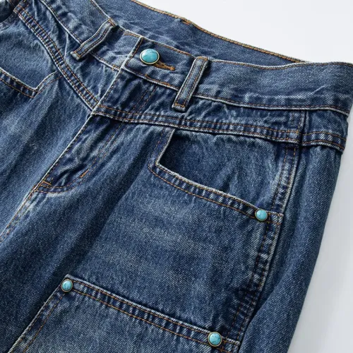 Replica Balmain Jeans For Men #1457826 $48.00 USD for Wholesale