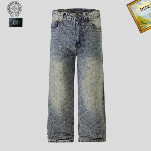 Wholesale Chrome Hearts Jeans For Men #1457830 $48.00 USD, Wholesale Quality Replica Chrome Hearts Jeans