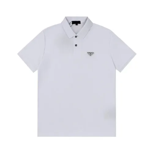 Wholesale Prada T-Shirts Short Sleeved For Men #1457837 $39.00 USD, Wholesale Quality Replica Prada T-Shirts