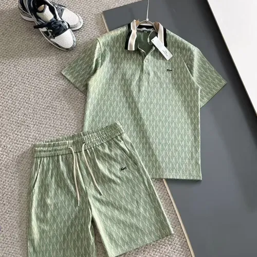 Wholesale Lacoste Tracksuits Short Sleeved For Men #1457840 $56.00 USD, Wholesale Quality Replica Lacoste Tracksuits