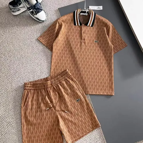 Wholesale Lacoste Tracksuits Short Sleeved For Men #1457844 $56.00 USD, Wholesale Quality Replica Lacoste Tracksuits