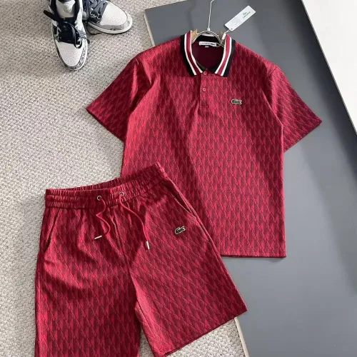 Wholesale Lacoste Tracksuits Short Sleeved For Men #1457847 $56.00 USD, Wholesale Quality Replica Lacoste Tracksuits
