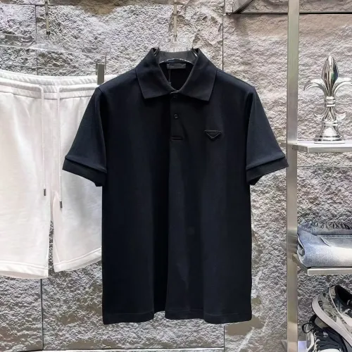 Wholesale Prada T-Shirts Short Sleeved For Men #1457916 $42.00 USD, Wholesale Quality Replica Prada T-Shirts
