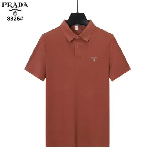 Wholesale Prada T-Shirts Short Sleeved For Men #1457967 $39.00 USD, Wholesale Quality Replica Prada T-Shirts