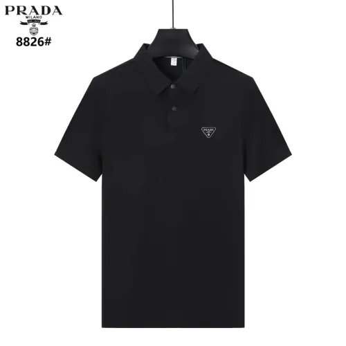 Wholesale Prada T-Shirts Short Sleeved For Men #1457968 $39.00 USD, Wholesale Quality Replica Prada T-Shirts