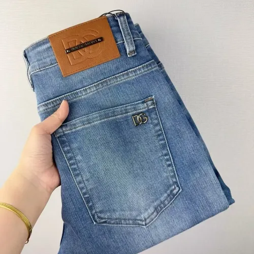 Wholesale Dolce &amp; Gabbana D&amp;G Jeans For Men #1458024 $48.00 USD, Wholesale Quality Replica Dolce &amp; Gabbana D&amp;G Jeans
