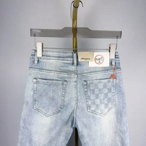 Replica Hermes Jeans For Men #1458028 $48.00 USD for Wholesale