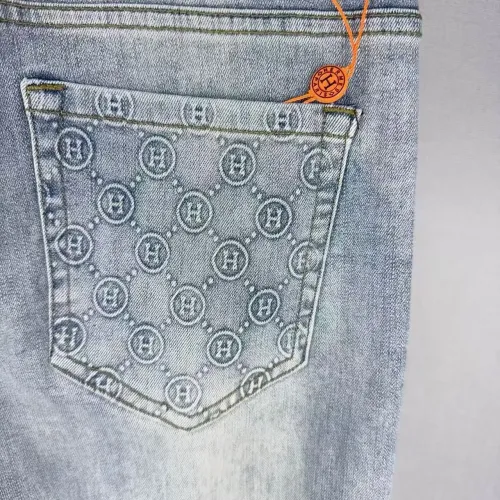 Replica Hermes Jeans For Men #1458028 $48.00 USD for Wholesale