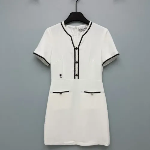 Wholesale Christian Dior Dresses Short Sleeved For Women #1458083 $128.00 USD, Wholesale Quality Replica Christian Dior Dresses