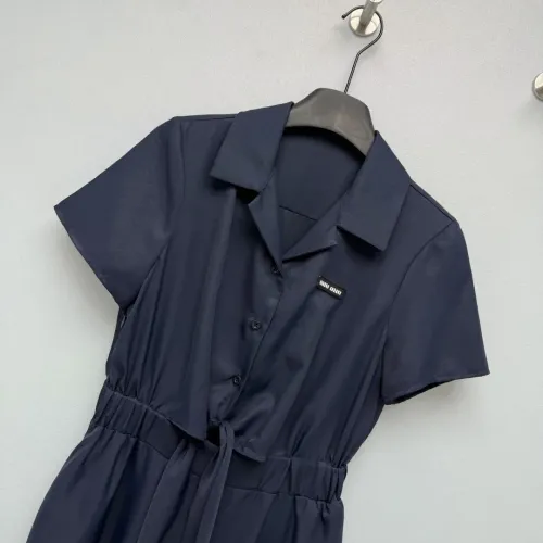 Replica MIU MIU Dresses Short Sleeved For Women #1458088 $118.00 USD for Wholesale