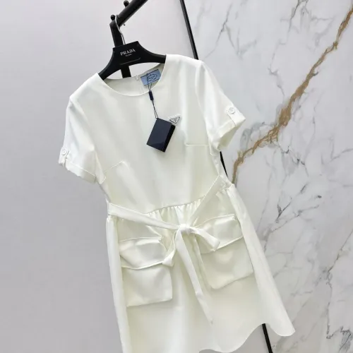 Replica Prada Dresses Short Sleeved For Women #1458097 $76.00 USD for Wholesale
