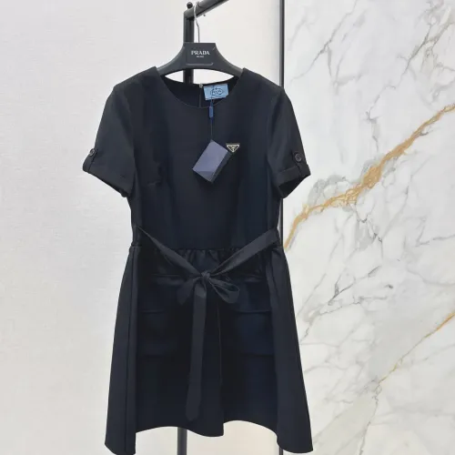 Wholesale Prada Dresses Short Sleeved For Women #1458098 $76.00 USD, Wholesale Quality Replica Prada Dresses