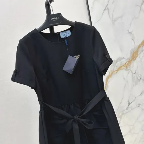 Replica Prada Dresses Short Sleeved For Women #1458098 $76.00 USD for Wholesale