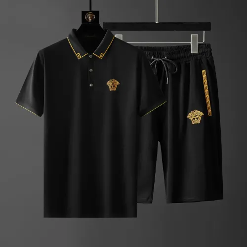 Wholesale Versace Tracksuits Short Sleeved For Men #1458102 $68.00 USD, Wholesale Quality Replica Versace Tracksuits
