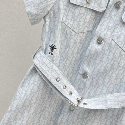 Replica Christian Dior Dresses Short Sleeved For Women #1458106 $85.00 USD for Wholesale