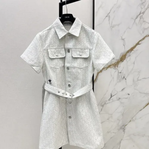 Wholesale Christian Dior Dresses Short Sleeved For Women #1458107 $85.00 USD, Wholesale Quality Replica Christian Dior Dresses