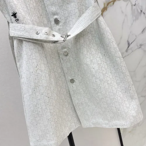 Replica Christian Dior Dresses Short Sleeved For Women #1458107 $85.00 USD for Wholesale
