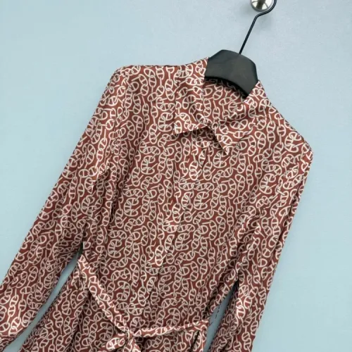 Replica Hermes Dresses Short Sleeved For Women #1458123 $192.00 USD for Wholesale