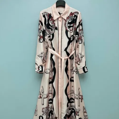 Wholesale Hermes Dresses Short Sleeved For Women #1458126 $192.00 USD, Wholesale Quality Replica Hermes Dresses