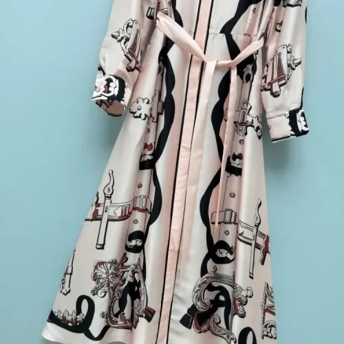 Replica Hermes Dresses Short Sleeved For Women #1458126 $192.00 USD for Wholesale