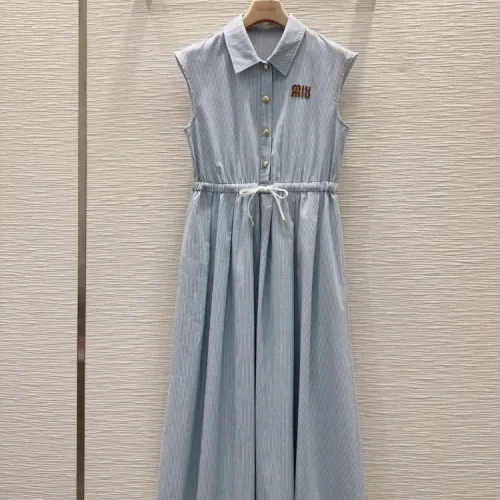 Wholesale MIU MIU Dresses Sleeveless For Women #1458130 $82.00 USD, Wholesale Quality Replica MIU MIU Dresses