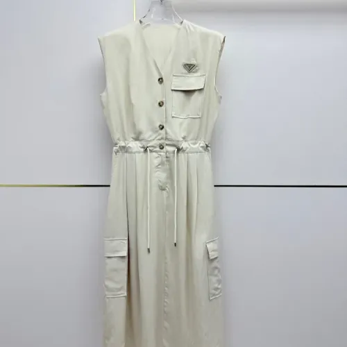 Wholesale Prada Dresses Sleeveless For Women #1458132 $82.00 USD, Wholesale Quality Replica Prada Dresses
