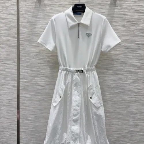 Wholesale Prada Dresses Short Sleeved For Women #1458134 $76.00 USD, Wholesale Quality Replica Prada Dresses