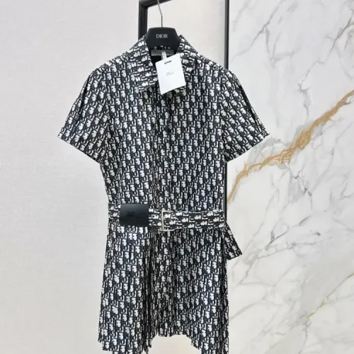 Wholesale Christian Dior Dresses Short Sleeved For Women #1458146 $80.00 USD, Wholesale Quality Replica Christian Dior Dresses