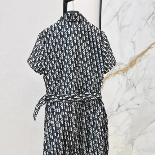 Replica Christian Dior Dresses Short Sleeved For Women #1458146 $80.00 USD for Wholesale